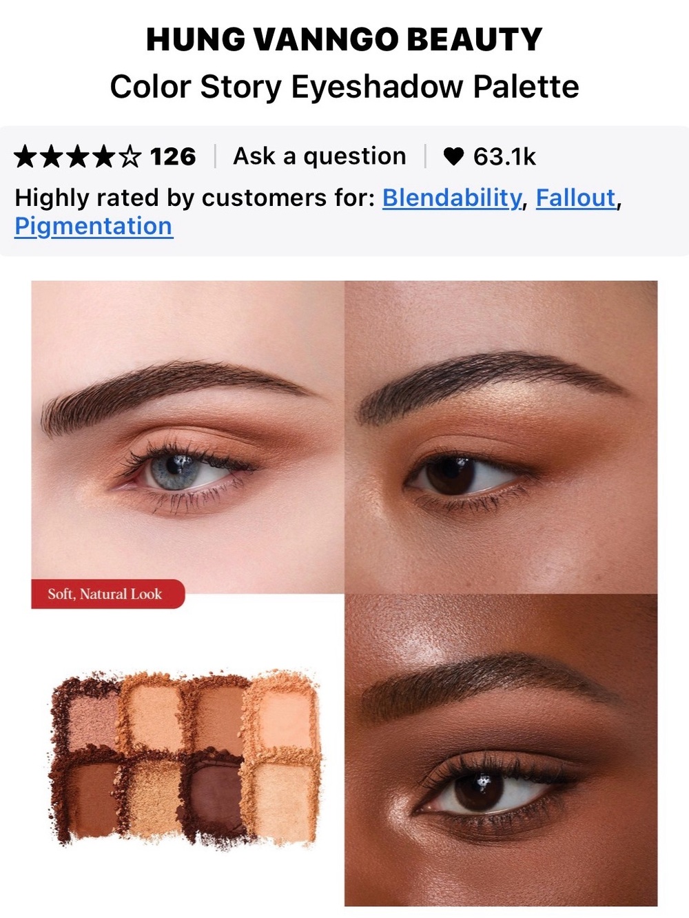 Color Story Eyeshadow Palette - Red - Picture 5 of 6